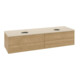 V&B Waschtischunterschrank mit Frontstruktur, mit Beleuchtung Antao 160x50cm, HL, WBP-farbe botti., hon. oak-3