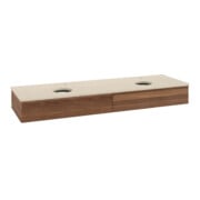 V&B Waschtischunterschrank mit Frontstruktur, mit Beleuchtung Antao 160x50cm, HL, WBP-farbe botti., w. wal-3