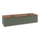 V&B Waschtischunterschrank mit Frontstruktur, mit Beleuchtung Antao 160x50cm, HL, WBP w. wal, lea gre. m Lac-3