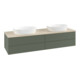 V&B Waschtischunterschrank mit Frontstruktur, mit Beleuchtung Antao 160x50cm, WBP botti., lea gre. m Lac-3