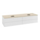 V&B Waschtischunterschrank mit Frontstruktur, mit Beleuchtung Antao 160x50cm, WBP-farbe botti., glo wh. Lac-1