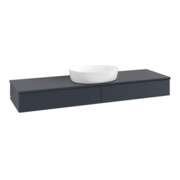 V&B Waschtischunterschrank mit Frontstruktur, mit Beleuchtung Antao 160x50cm, WBP-farbe Lac, md bl. m Lac