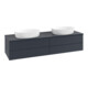 V&B Waschtischunterschrank mit Frontstruktur, mit Beleuchtung Antao 160x50cm, WBP-farbe Lac, md bl. m Lac-1