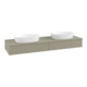 V&B Waschtischunterschrank mit Frontstruktur, mit Beleuchtung Antao 160x50cm, WBP-farbe Lac, st. Gr m Lac-1