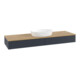 V&B Waschtischunterschrank mit Frontstruktur, mit Beleuchtung Antao 160x50cm, WBP hon. Oa, md bl. m Lac-1
