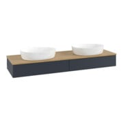 V&B Waschtischunterschrank mit Frontstruktur, mit Beleuchtung Antao 160x50cm, WBP hon. Oa, md bl. m Lac-4