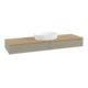 V&B Waschtischunterschrank mit Frontstruktur, mit Beleuchtung Antao 160x50cm, WBP hon. Oa, st. Gr m Lac-1