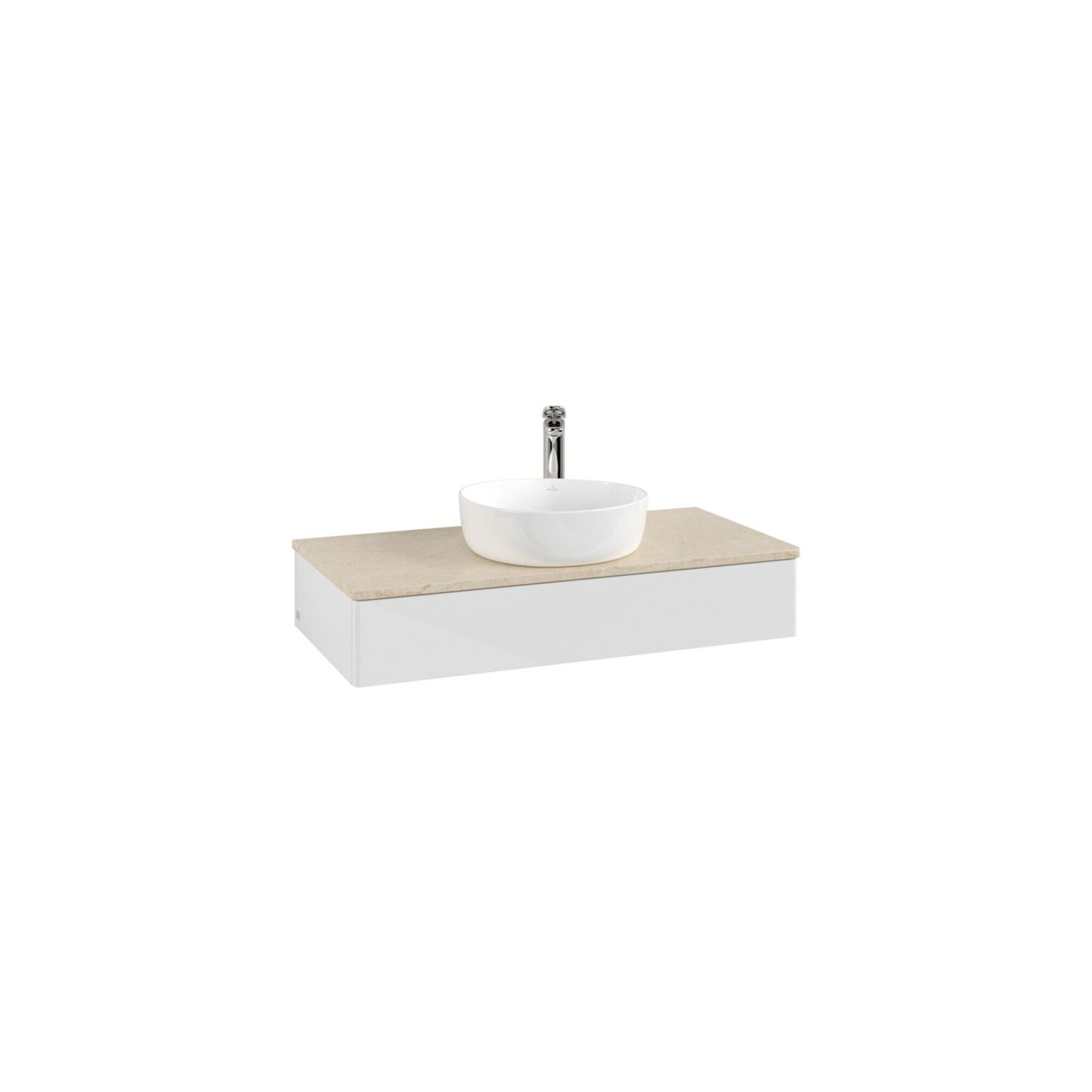 V&B Waschtischunterschrank ohne Frontstruktur Antao 100x19x50cm, HL, WBP botti., glo wh. Lac ; Villeroy & Boch