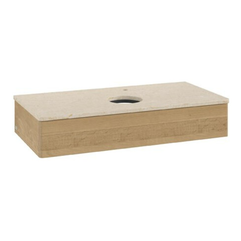 V&B Waschtischunterschrank ohne Frontstruktur Antao 100x19x50cm, HL, WBP botti., hon. Oa