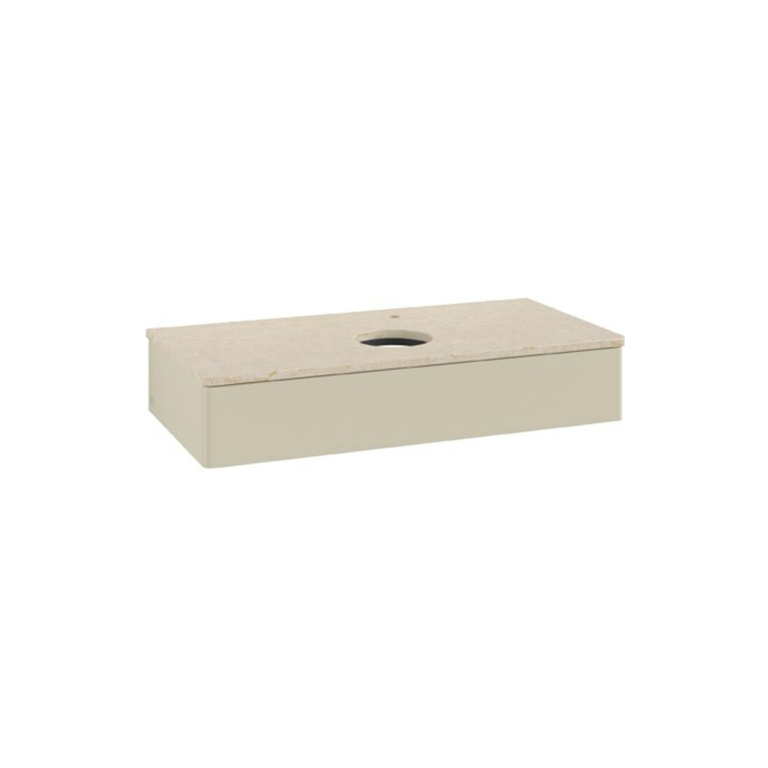 V&B Waschtischunterschrank ohne Frontstruktur Antao 100x19x50cm, HL, WBP botti., si Gr m Lac