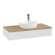 V&B Waschtischunterschrank ohne Frontstruktur Antao 100x19x50cm, HL, WBP hon. Oa, g wh. Lac-3