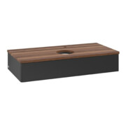 V&B Waschtischunterschrank ohne Frontstruktur Antao 100x19x50cm, HL, WBP w. wal, bla m Lac-3