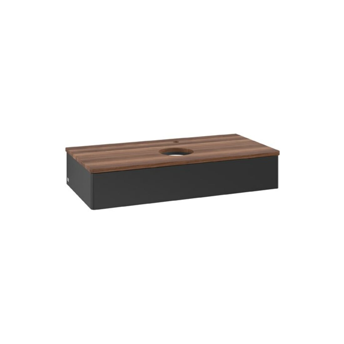 V&B Waschtischunterschrank ohne Frontstruktur Antao 100x19x50cm, HL, WBP w. wal, bla m Lac