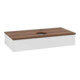 V&B Waschtischunterschrank ohne Frontstruktur Antao 100x19x50cm, HL, WBP w. wal, glo wh. Lac-1