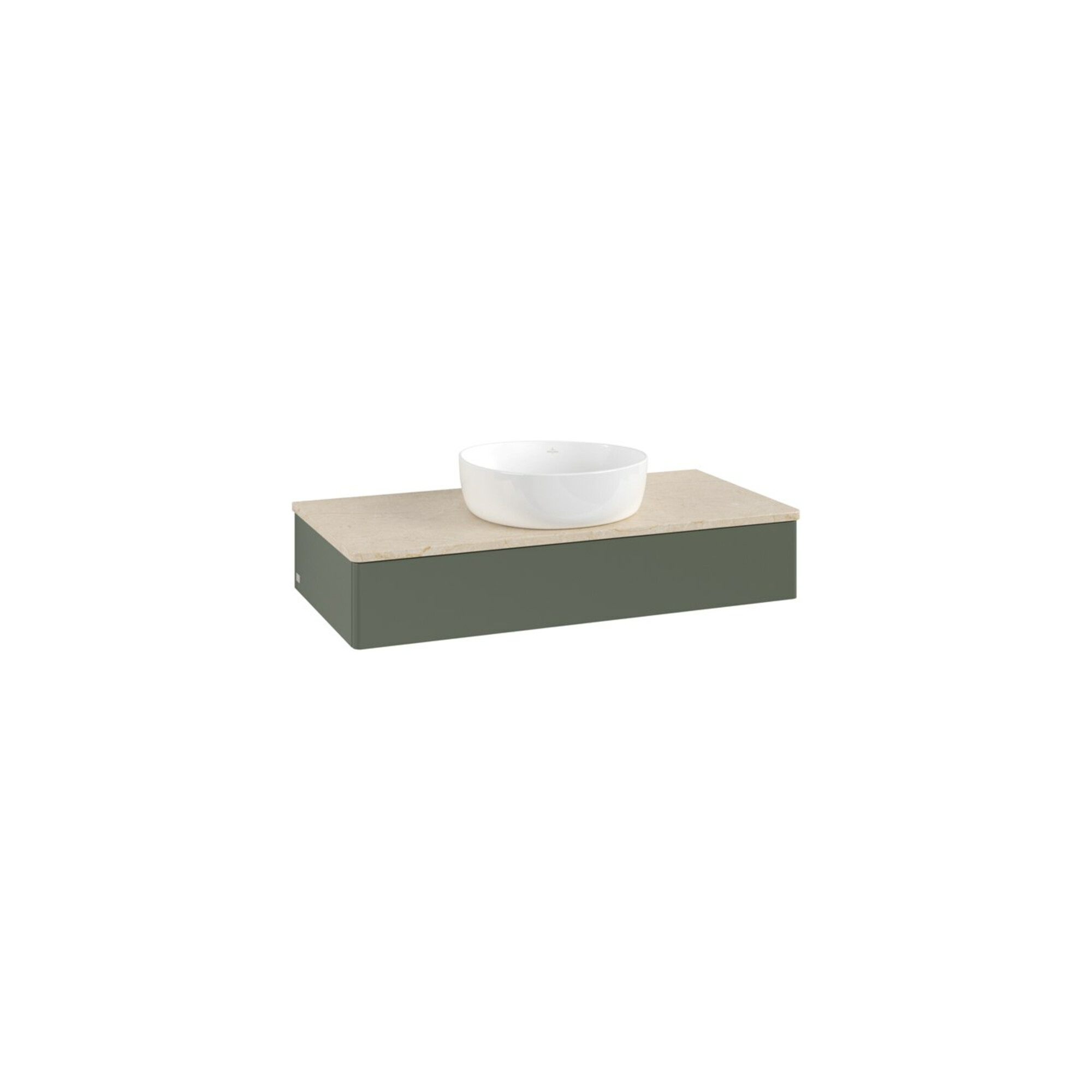 V&B Waschtischunterschrank ohne Frontstruktur Antao 100x19x50cm, WBP botti., lea gre. m Lac ; Villeroy & Boch