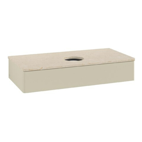 V&B Waschtischunterschrank ohne Frontstruktur Antao 100x19x50cm, WBP botti., si Gr m Lac