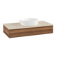 V&B Waschtischunterschrank ohne Frontstruktur Antao 100x19x50cm, WBP-farbe botti., w. walnut-1