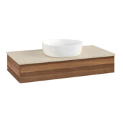 V&B Waschtischunterschrank ohne Frontstruktur Antao 100x19x50cm, WBP-farbe botti., w. walnut