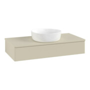 V&B Waschtischunterschrank ohne Frontstruktur Antao 100x19x50cm, WBP-farbe Lac, si Gr m Lac