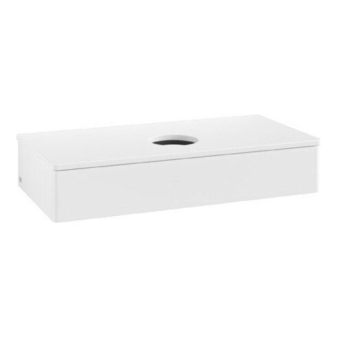 V&B Waschtischunterschrank ohne Frontstruktur Antao 100x19x50cm, WBP-farbe Lac, wh. m Lac
