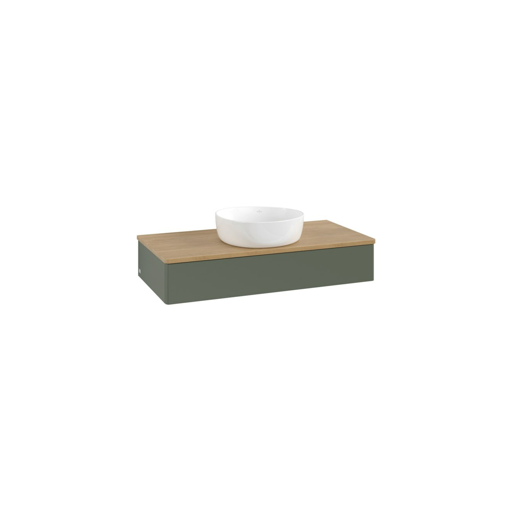 V&B Waschtischunterschrank ohne Frontstruktur Antao 100x19x50cm, WBP hon. Oa, lea gre. m Lac ; Villeroy & Boch