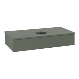V&B Waschtischunterschrank ohne Frontstruktur Antao 100x19x50cm, WBP Lac, lea gre. m Lac