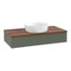 V&B Waschtischunterschrank ohne Frontstruktur Antao 100x19x50cm, WBP w. wal, lea gre. m Lac-1