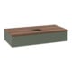 V&B Waschtischunterschrank ohne Frontstruktur Antao 100x19x50cm, WBP w. wal, lea gre. m Lac