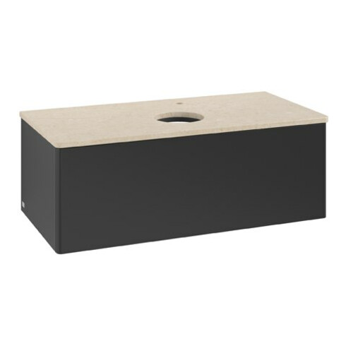 V&B Waschtischunterschrank ohne Frontstruktur Antao 100x36x50cm, HL, WBP botti., bla m Lac