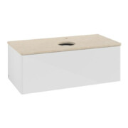 V&B Waschtischunterschrank ohne Frontstruktur Antao 100x36x50cm, HL, WBP botti., glo wh. Lac