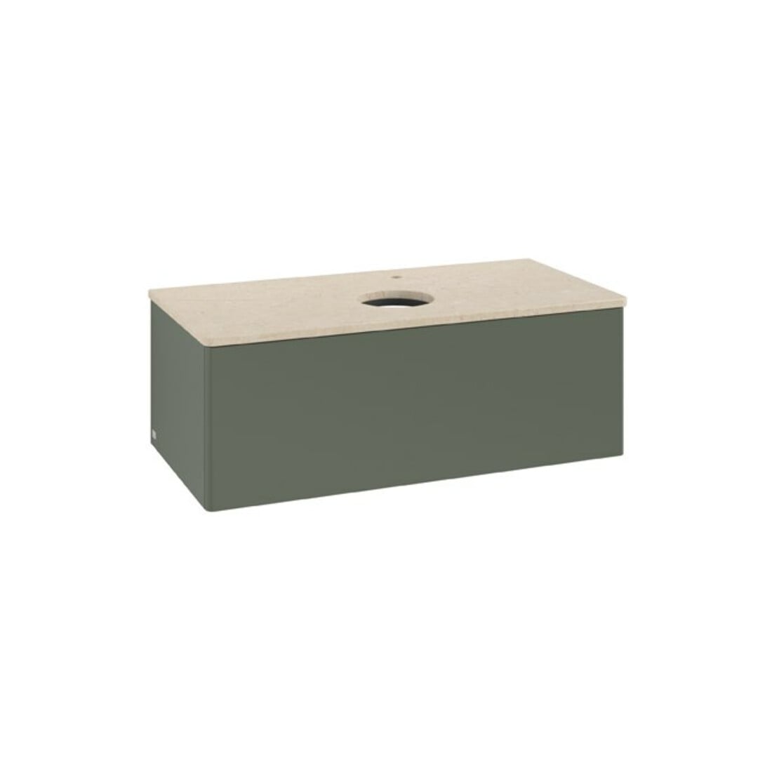 V&B Waschtischunterschrank ohne Frontstruktur Antao 100x36x50cm, HL, WBP botti., le g. m Lac