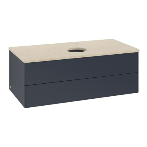 V&B Waschtischunterschrank ohne Frontstruktur Antao 100x36x50cm, HL, WBP botti., md b m Lac