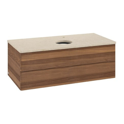 V&B Waschtischunterschrank ohne Frontstruktur Antao 100x36x50cm, HL, WBP botti., w. wal