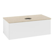 V&B Waschtischunterschrank ohne Frontstruktur Antao 100x36x50cm, HL, WBP botti., wh. m Lac