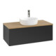 V&B Waschtischunterschrank ohne Frontstruktur Antao 100x36x50cm, HL, WBP hon. Oa, bla m Lac