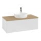 V&B Waschtischunterschrank ohne Frontstruktur Antao 100x36x50cm, HL, WBP hon. Oa, g wh. Lac-3