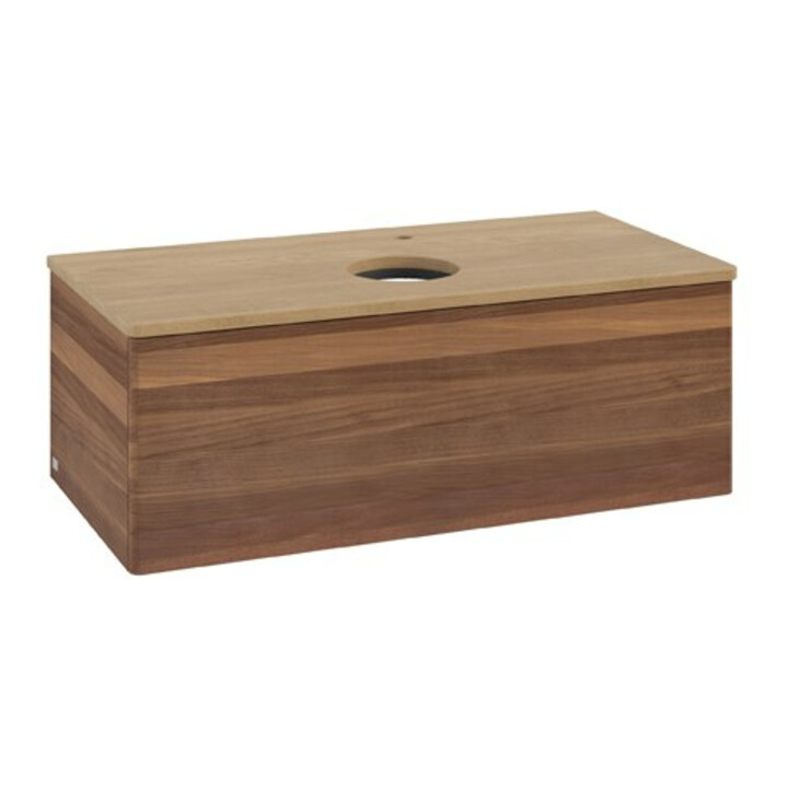 V&B Waschtischunterschrank ohne Frontstruktur Antao 100x36x50cm, HL, WBP hon. Oa, w. wal