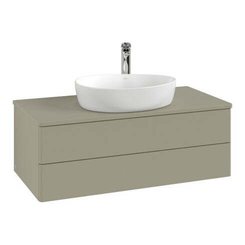 V&B Waschtischunterschrank ohne Frontstruktur Antao 100x36x50cm, HL, WBP Lac, si Gr m Lac