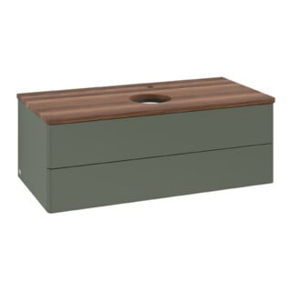 V&B Waschtischunterschrank ohne Frontstruktur Antao 100x36x50cm, HL, WBP w wa, le gre. m Lac