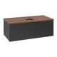 V&B Waschtischunterschrank ohne Frontstruktur Antao 100x36x50cm, HL, WBP w. wal, bla m Lac-1