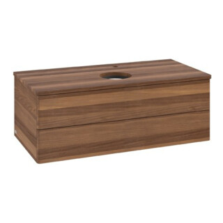 V&B Waschtischunterschrank ohne Frontstruktur Antao 100x36x50cm, HL, WBP w. wal, w. wal