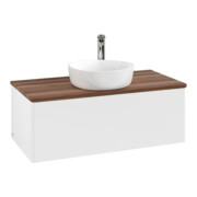 V&B Waschtischunterschrank ohne Frontstruktur Antao 100x36x50cm, HL, WBP w. wal, wh. m Lac