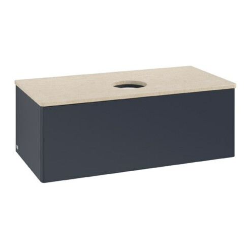 V&B Waschtischunterschrank ohne Frontstruktur Antao 100x36x50cm, WBP botti., md bl. m Lac