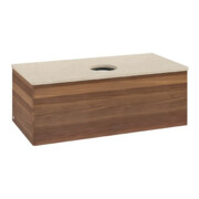 V&B Waschtischunterschrank ohne Frontstruktur Antao 100x36x50cm, WBP-farbe botti., w. walnut