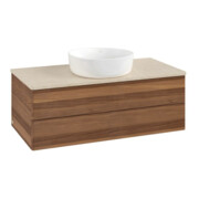 V&B Waschtischunterschrank ohne Frontstruktur Antao 100x36x50cm, WBP-farbe botti., w. walnut