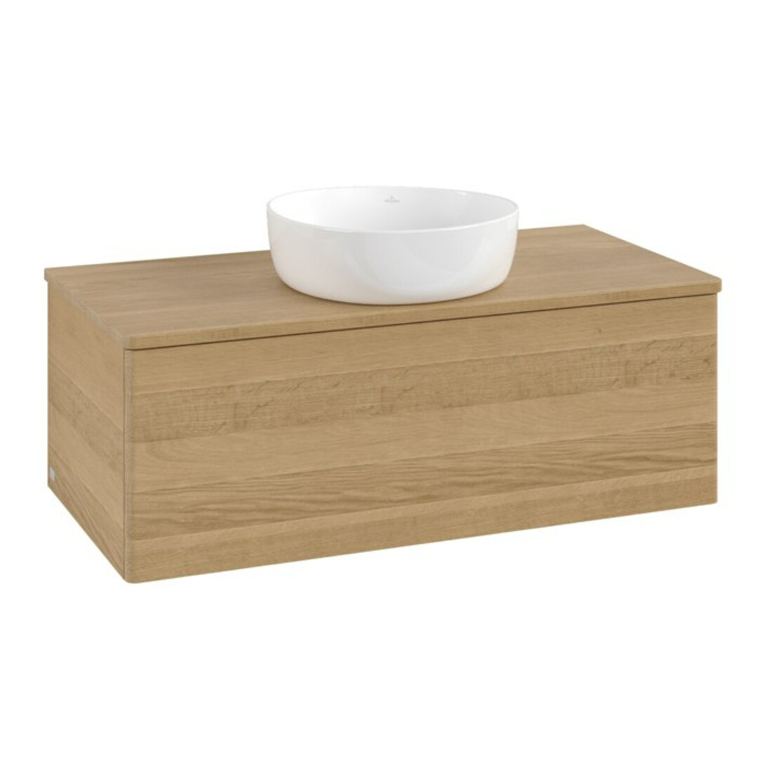 V&B Waschtischunterschrank ohne Frontstruktur Antao 100x36x50cm, WBP-farbe hon. Oa, hon. oak