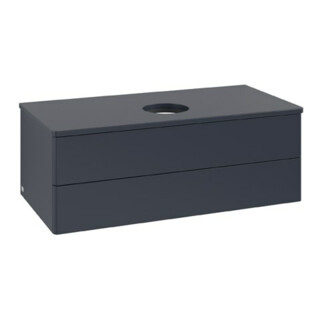 V&B Waschtischunterschrank ohne Frontstruktur Antao 100x36x50cm, WBP-farbe Lac, md bl. m Lac
