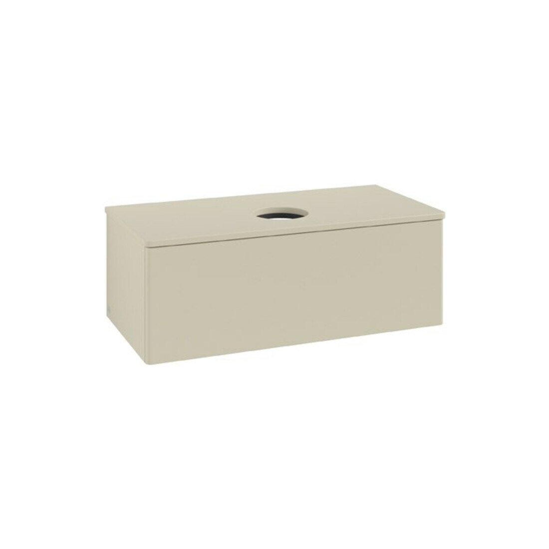 V&B Waschtischunterschrank ohne Frontstruktur Antao 100x36x50cm, WBP-farbe Lac, si Gr m Lac