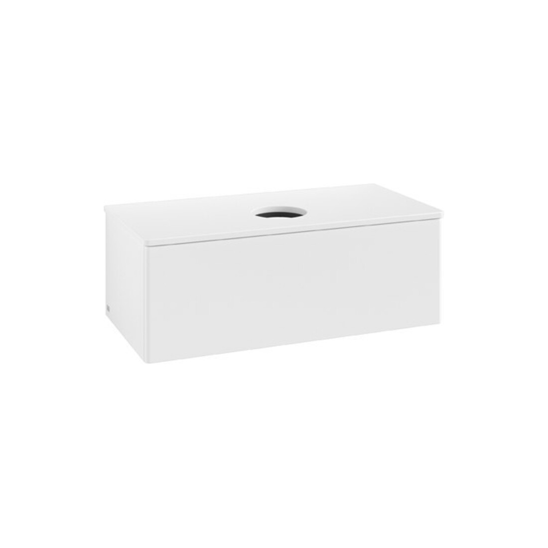 V&B Waschtischunterschrank ohne Frontstruktur Antao 100x36x50cm, WBP-farbe Lac, wh. m Lac