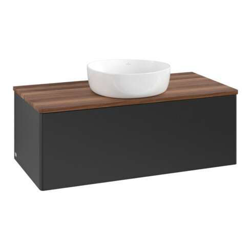 V&B Waschtischunterschrank ohne Frontstruktur Antao 100x36x50cm, WBP-farbe w. wal, bla m Lac